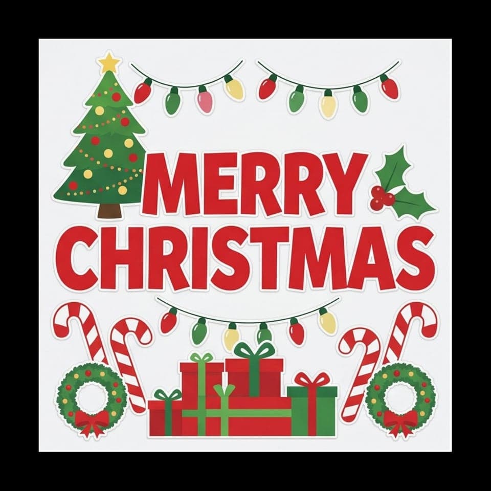 Merry Christmas holiday yard card display
